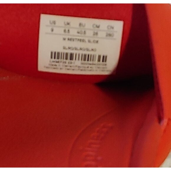 Lululemon Restfeel Womens Comfortable Slip-on Sandals Solar Orange - Picture 8 of 12